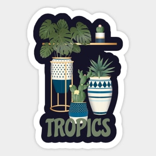 Tropics  |  Tropical Plants  | Botanical Plants Sticker